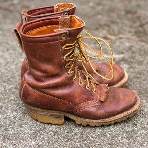 Vintage 1970's 1980's White's Boots | Leather | Made in USA | Size 6 D